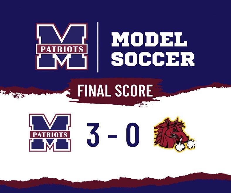 ModelBoysSoccer's tweet photo. Good away win tonight! We finish the regular season with a 15-3 record! #ModelSoccer https://t.co/OfmixgnaJk