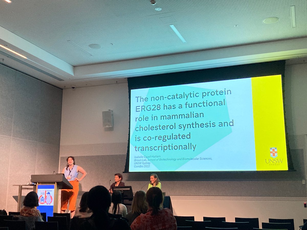 KateGQuinlan's tweet image. Next up in the @ComBio2022 Epigenetics &amp;amp; Transcriptional Control Symposium is @isabelle_CapHat, a @BrownLabUNSW member who recently submitted her PhD. I’m excited to see how your project has progressed, Isabelle! @UNSWBABS