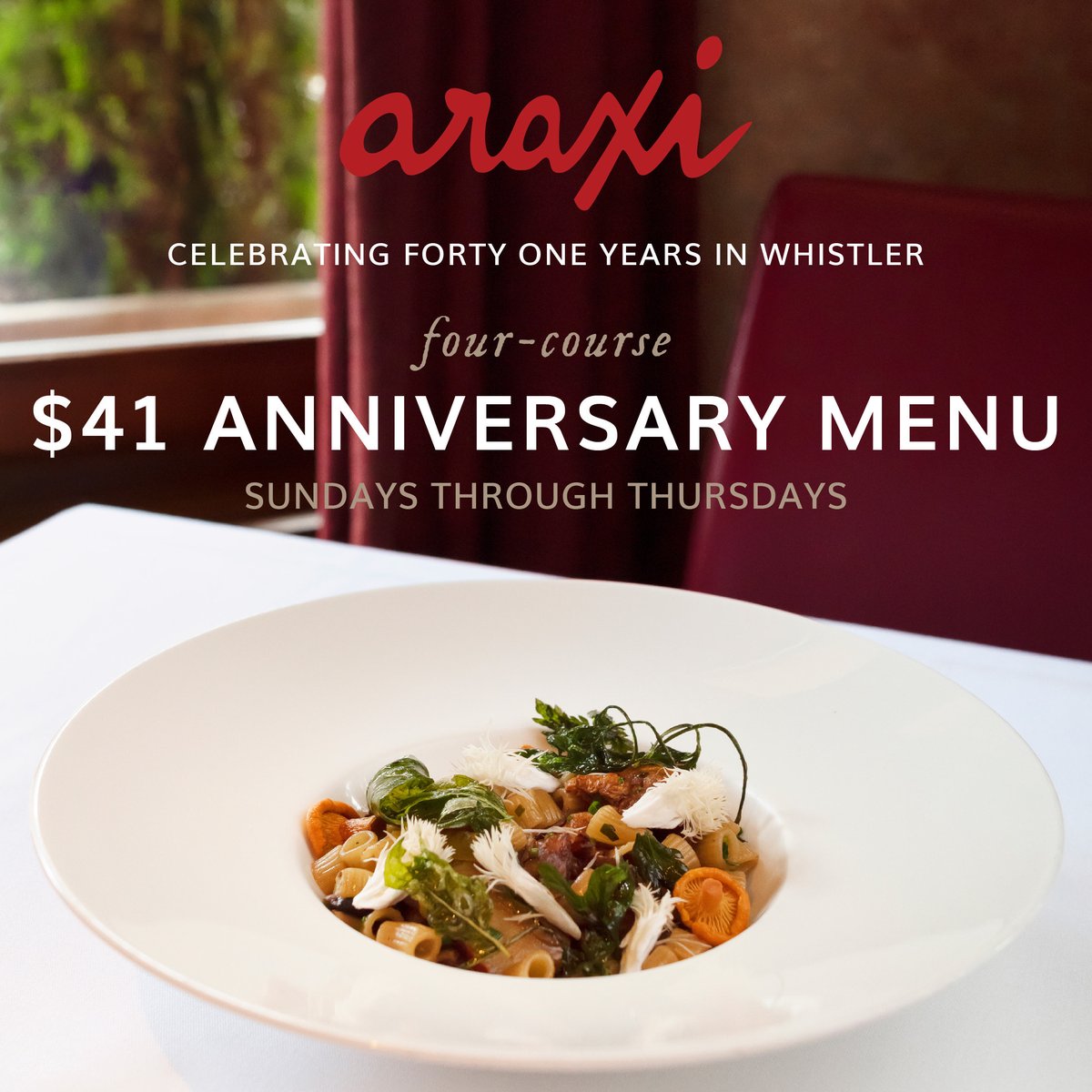 araxirestaurant's tweet photo. Celebrate local and premium ingredients with our 4-course prix fixe menu. 

Click the link in bio to reserve a table and #CelebrateAraxi  . https://t.co/nAtygTcg5l