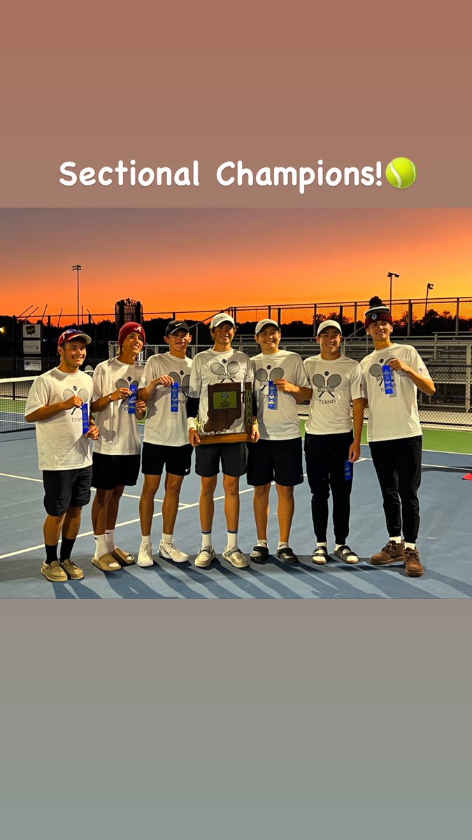 BaronBoysTennis's tweet photo. Congrats Baron Tennis Team! 

2022 Sectional Championships https://t.co/7rSGkdE25H