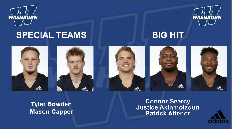 IchabodFTBL's tweet photo. Week 4 Players of the Week 🎬
#GoBods https://t.co/z2eKa6ctKn