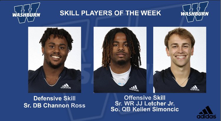 IchabodFTBL's tweet photo. Week 4 Players of the Week 🎬
#GoBods https://t.co/z2eKa6ctKn