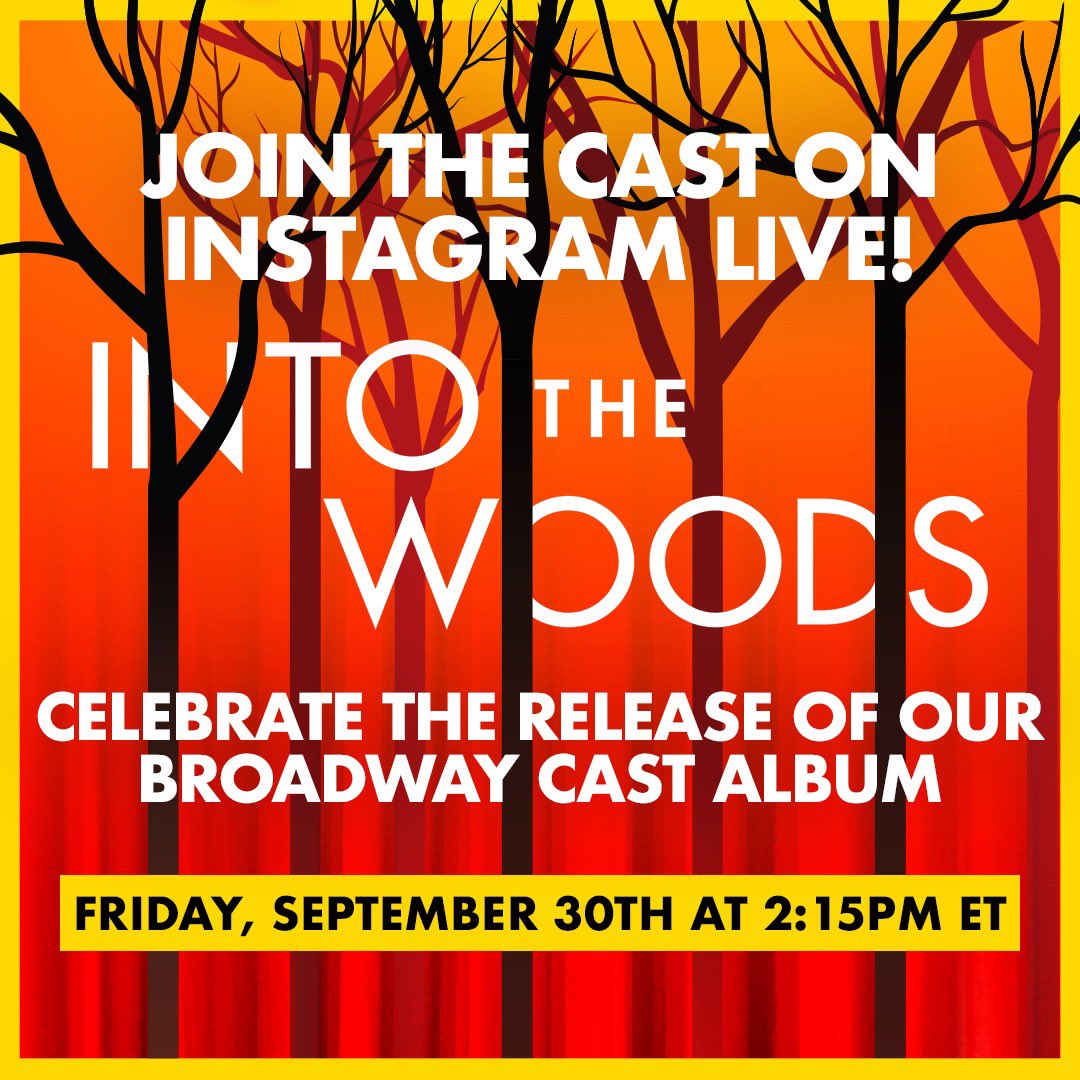 To celebrate tomorrow’s release of our album, some of our cast is going LIVE on Instagram to talk about all things cast recording! Tune in on Instagram at 2:15PM ET tomorrow.