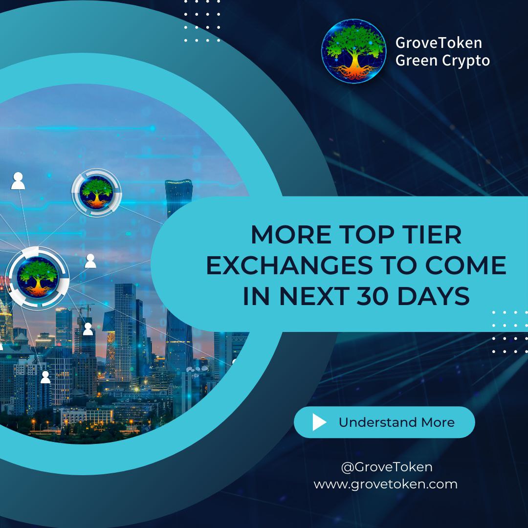 MACGROUP8's tweet photo. The 30th our 4th TOP 10 #Exchange will be announced
π³ππ§©β»οΈ
#GroveToken
#GVR paving the way to becoming a currency π€π°
#GreenCrypto #Bullish #CryptoNews #GreenCrypto #GroveBusiness #Sustainability #GrovePay #GroveToken #GroveGreenArmy #GroveCoin #GroveMoney #P2E
#GroveToTop50 https://t.co/UW7iGo5zvX