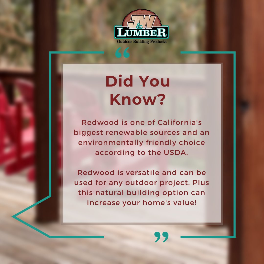 Redwood could be a great choice for your next outdoor project 👍

Check out our link in bio for more information about Redwood material for your next build 🛠️