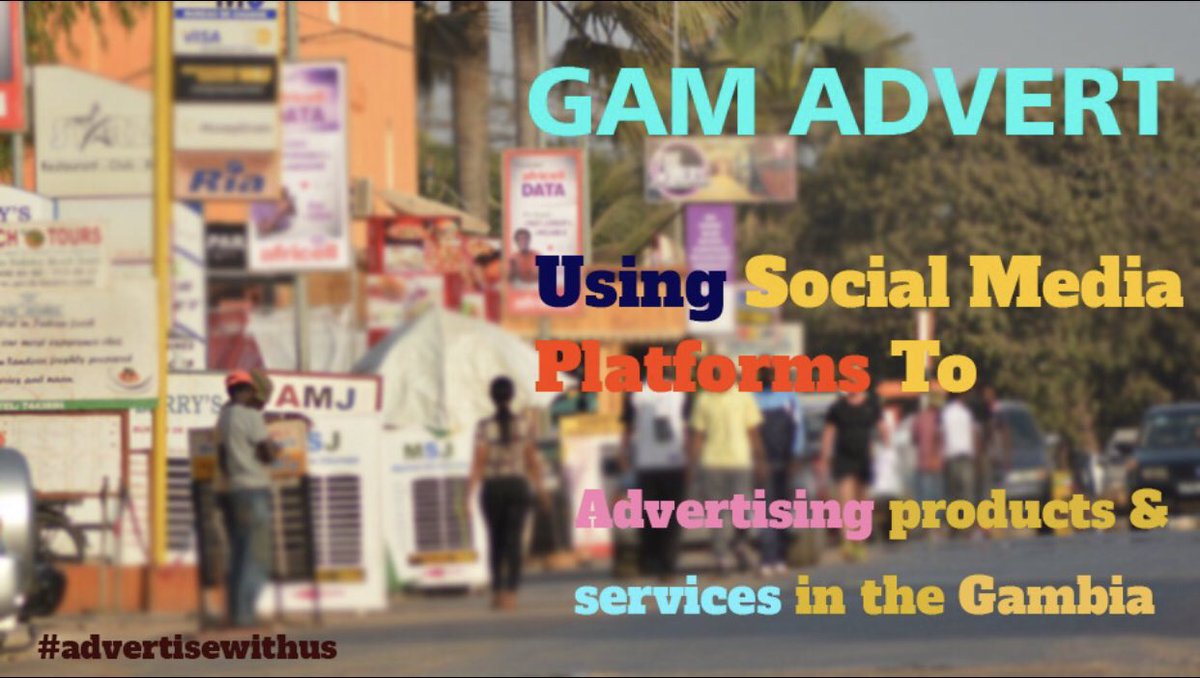 AdvertGam's tweet image. Advertising products and services in The Gambia for free for more info contact us @AdvertGam