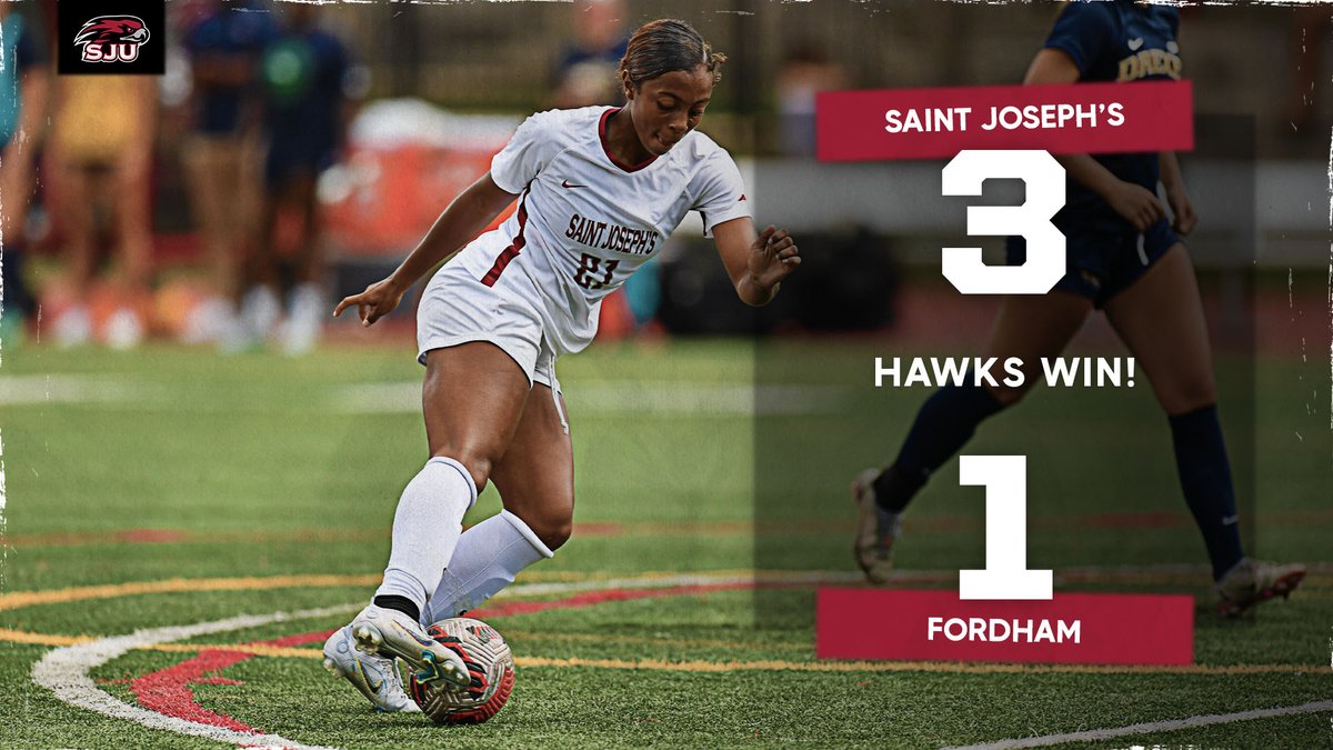 SJUHawks_WSoc's tweet image. The Hawks pick up three big points!
#THWND