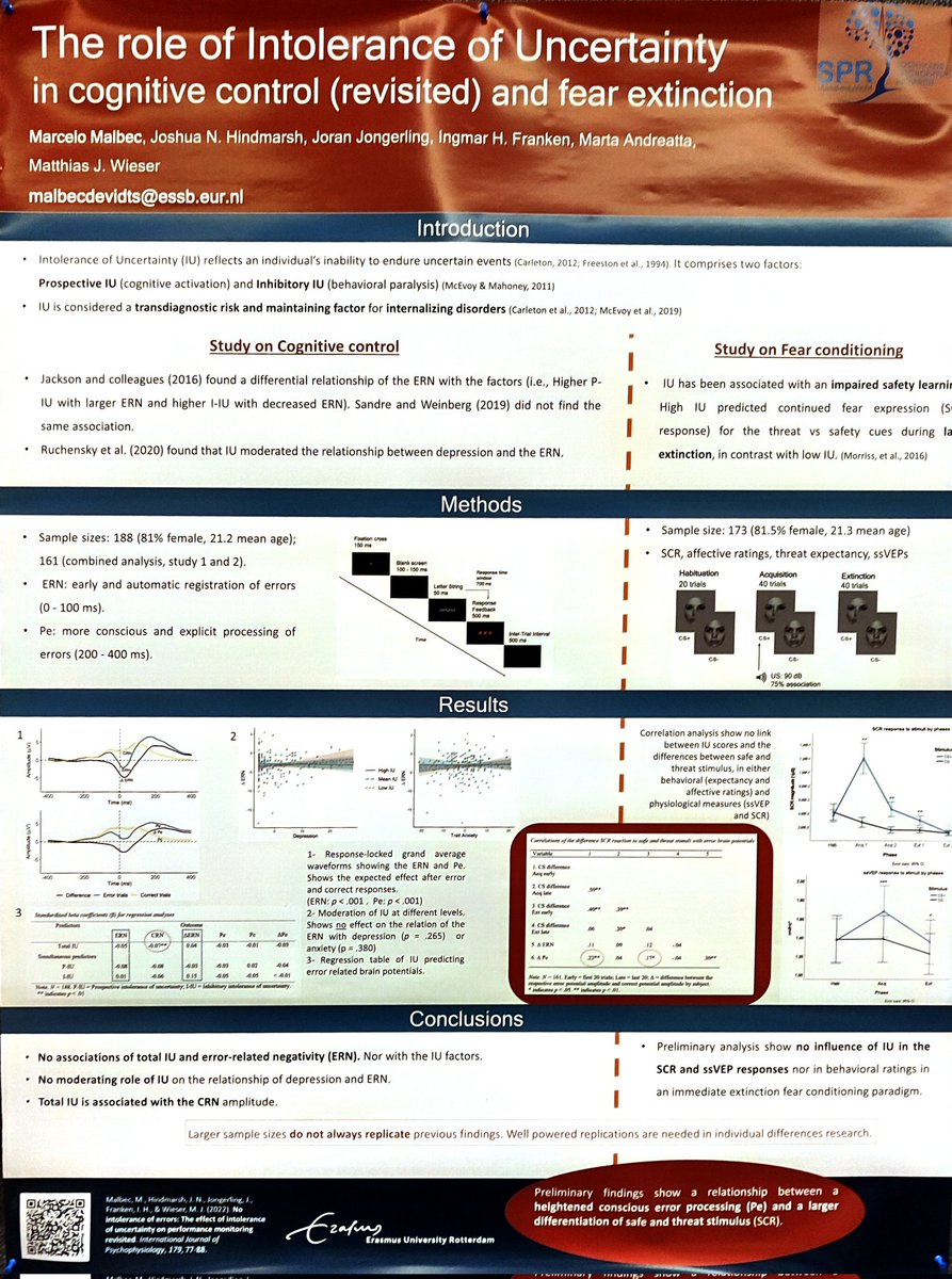 Marcelo Malbec (@mmalbecdv) on Twitter photo Presenting now my poster about IU role in cognitive control and fear extinction at <a href="/TheRealSPR/">TheRealSPR</a> Vancouver '22 Presenting now my poster about IU role in cognitive control and fear extinction at <a href="/TheRealSPR/">TheRealSPR</a> Vancouver '22