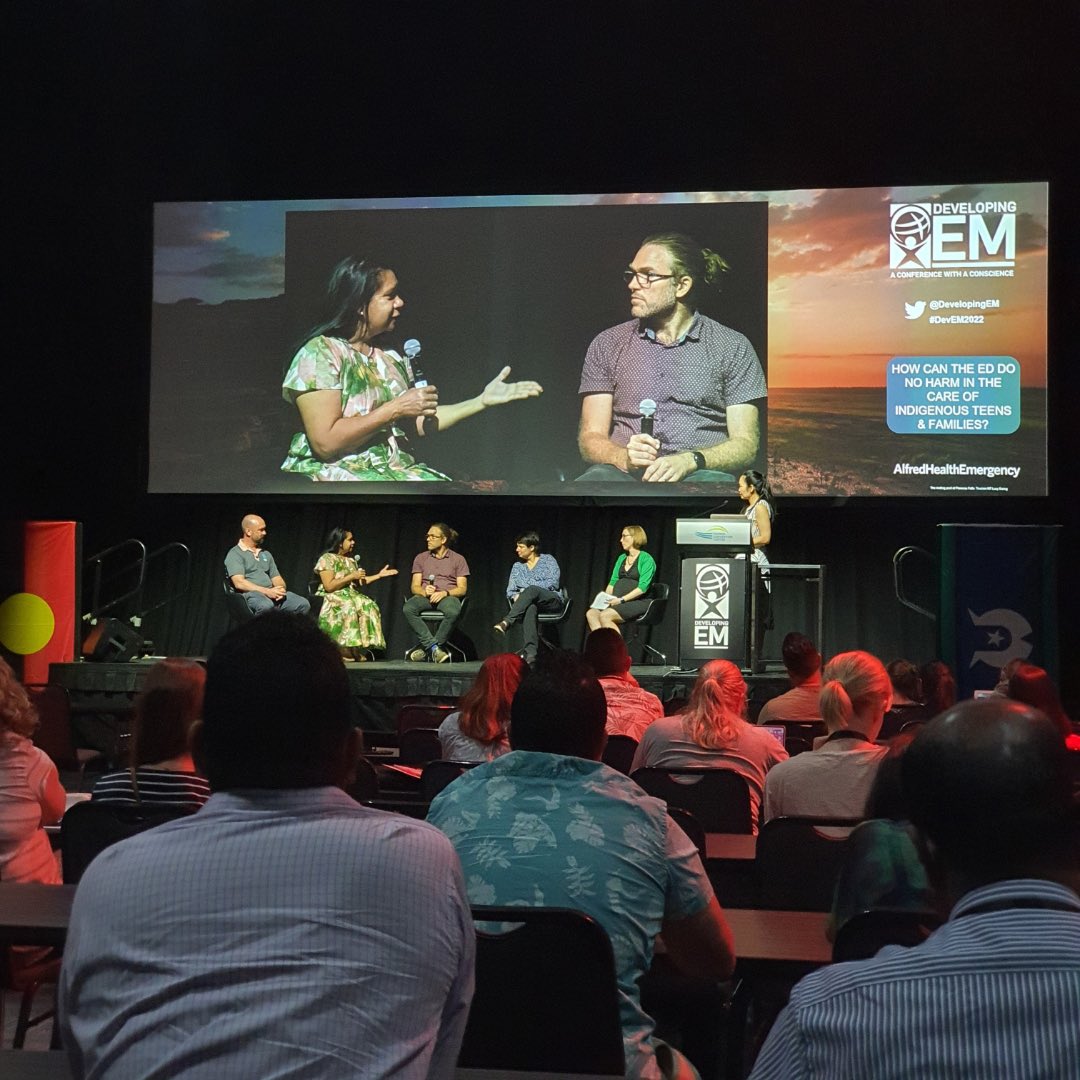 EmergEdu's tweet photo. #DevEM2022 indigenous leader Dr Aleeta Fejo reminds us to treat indigenous people ‘equitably, not equally’. https://t.co/TbEUxcs94X
