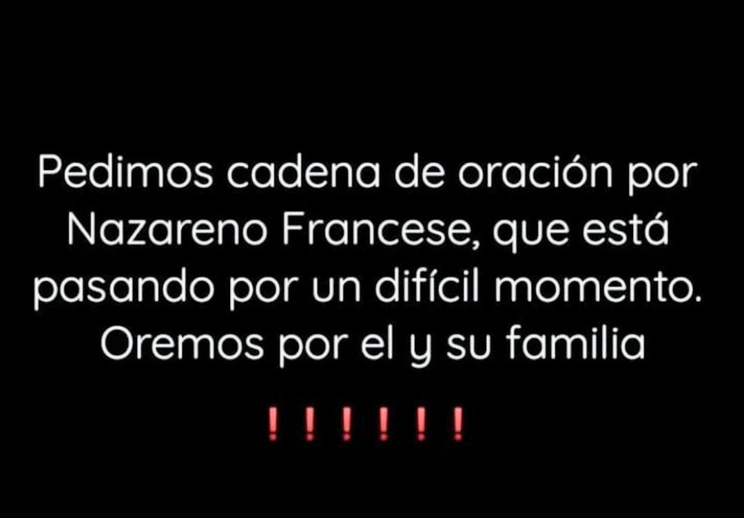 Un pedido que tal vez, entre tantas publicaciones, pasa desapercibido. Un pedido que capaz uno no "cree" entonces deja pasar. Pero hace que llegue a esa persona que sabes que sí, que pide por los demás y que con fuerzas acompaña.