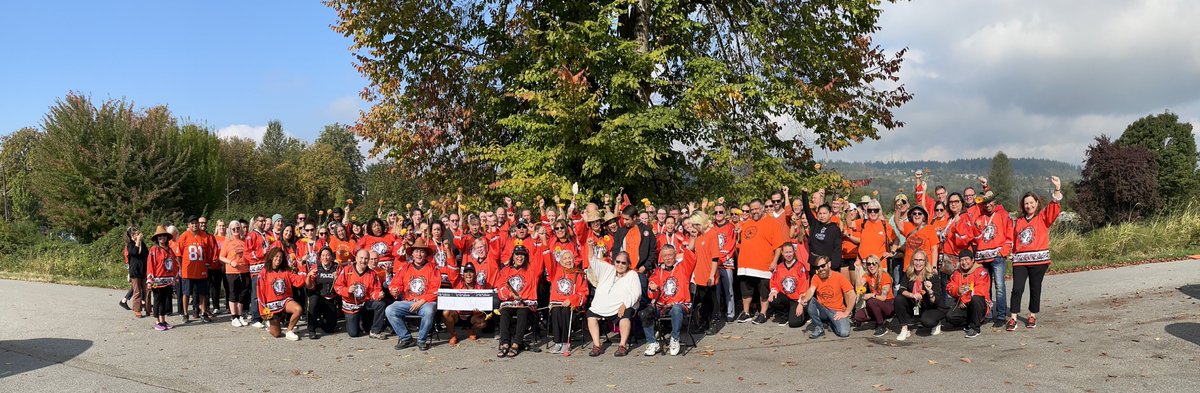 More than 100 people attended our Walk for Reconciliation today along Colony Farm Road in Coquitlam, BC. We were honoured by the warm-turn out and thank everyone for joining us on our journey of healing and reconciliation!