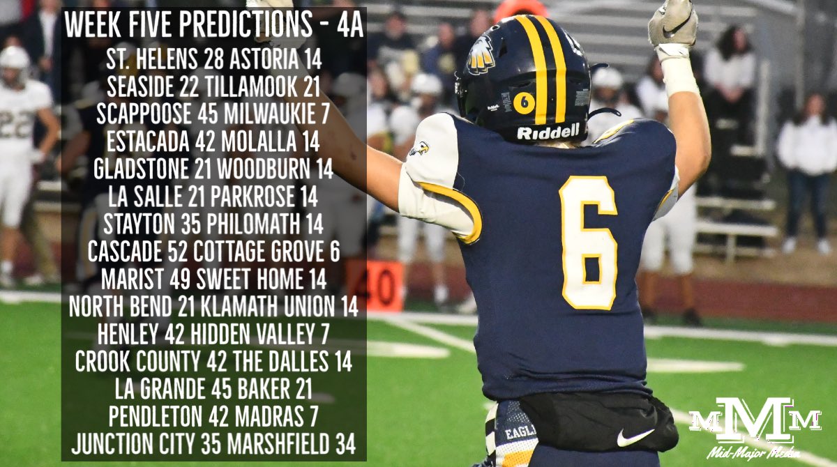 MidMajorMedia's tweet photo. Week Five Football Predictions 🏈

What would you change? https://t.co/39IIKUm3vG