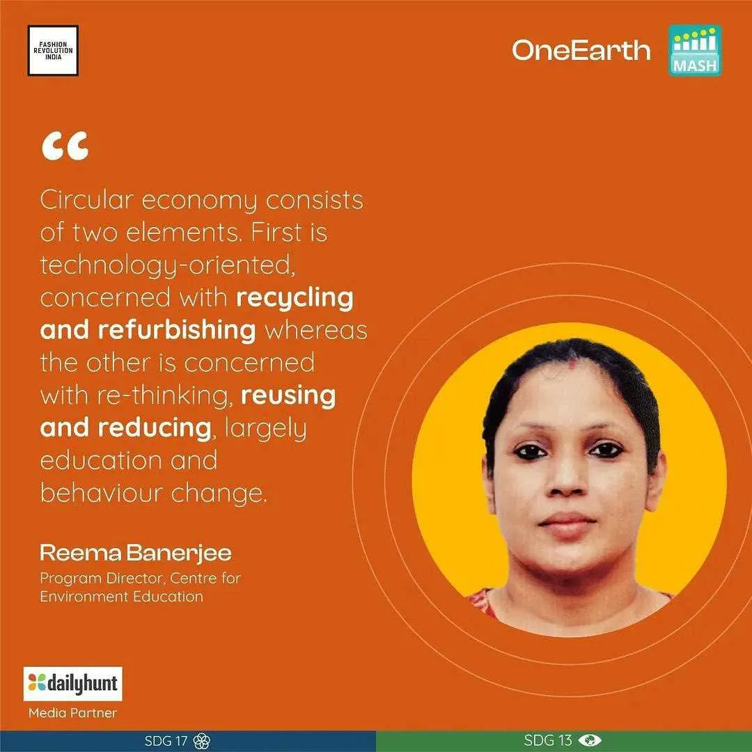 CEEahmedabad's tweet photo. A panel discussion & dialogue was conducted by MASH Project Foundation & dailyhunt app on sustainability and biodiversity in perspective of textile sector.
#fashionimpact #fashionforplanet #unsdgs #SustainableFashion #Biodiversity #textile #apparel #ceeindia https://t.co/PASGyKvqgW