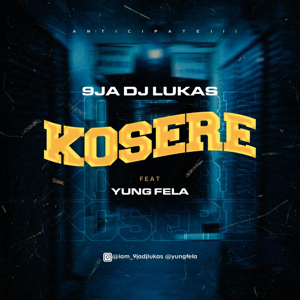 BTF_RECORDLABEL's tweet photo. ✨Anticipate! ✨Anticipate!!Anticipate!!!

               Kosere by 
DJ Lukas ft Yung Fela dropping soon 🔥🔥🔥
Prod by @pboibeatz https://t.co/Ua6yGxCDFX