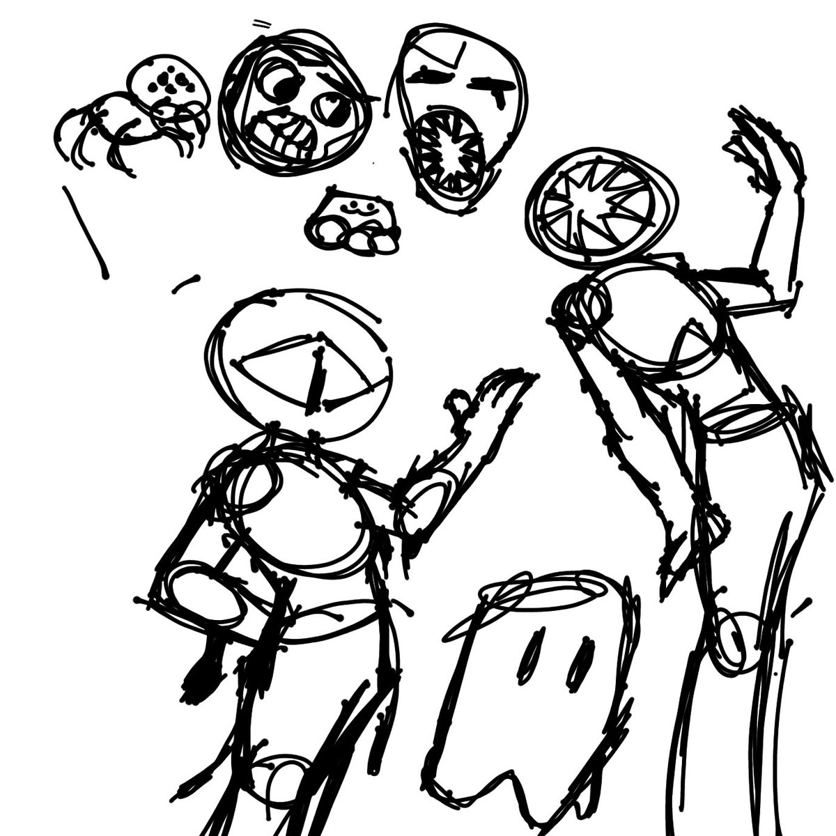 Random_sleeper's tweet image. Unfinished  doors art