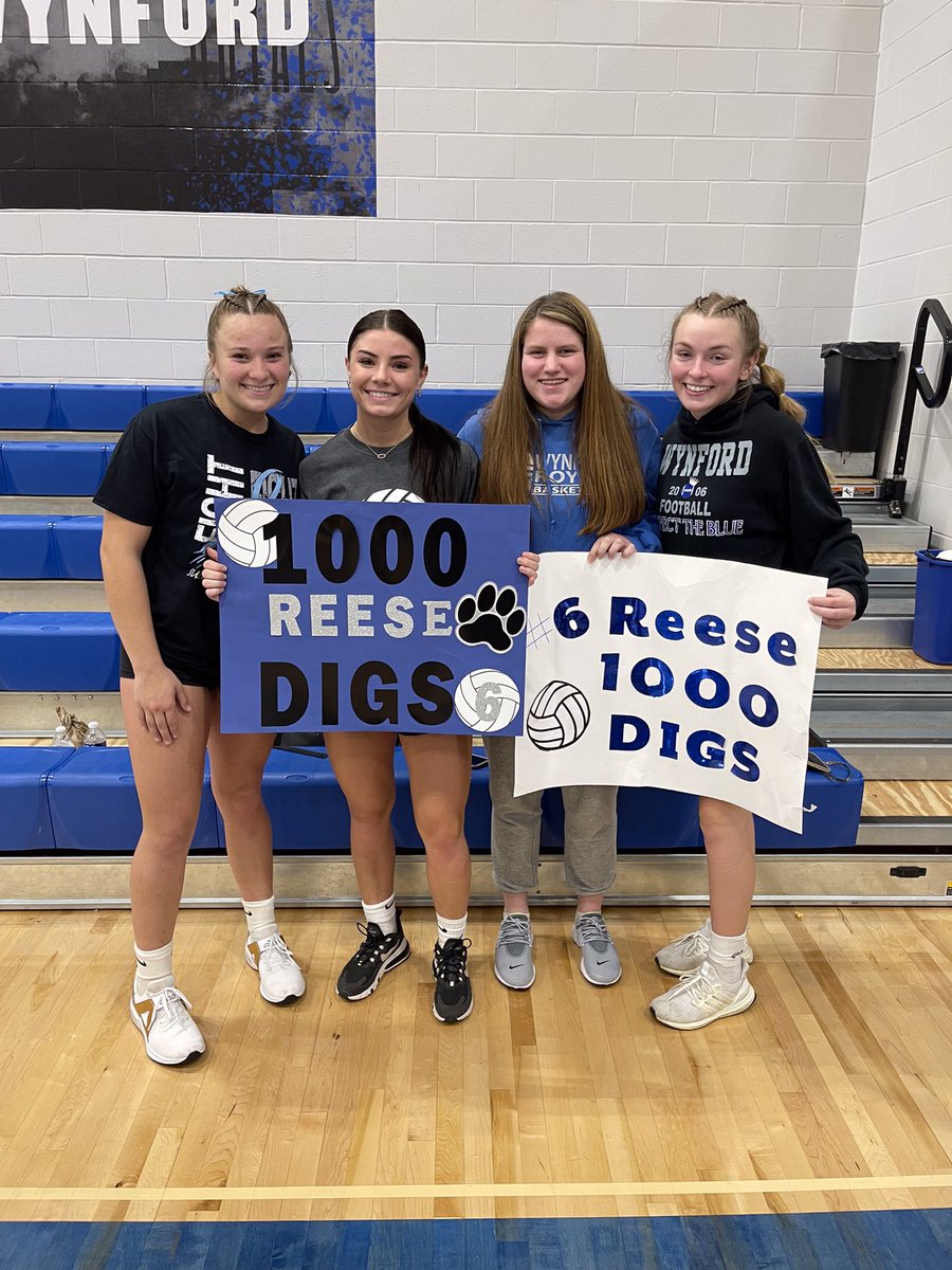 Congrats to <a href="/rmcguire_/">reese mcguire</a> for recording her 1,000th dig tonight in <a href="/WynfordRoyals/">Wynford Royals</a>’ sweep of rival Bucyrus.

Photo assist from <a href="/mdhurles/">Michael Hurles</a>!