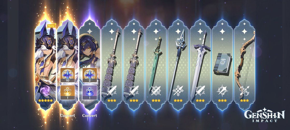 Larkinlaw22's tweet photo. This was my first back-to-back 5 star pull! Next is Nilou and Nahida https://t.co/G0elw6woGR
