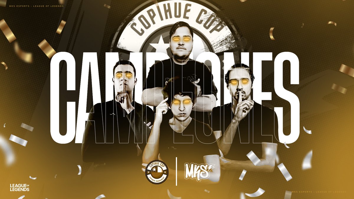 NANANA TRIUNFO LA HUMILDAD 🏆

Nos llevamos alta copa a casa, después de tantos partidos mostrando un sólido nivel 🔥

Felicidades 🤙

👨‍🏫<a href="/AlejoixHD/">Alejoix</a> 

⚔️ <a href="/texzk1/">txztop</a> 
🍀 @1Dovahsama
👑 <a href="/GitoFox/">GitoFoxc</a>
🏹 <a href="/Baby_Upsett/">Facu</a> 
🤝 @Crown307 
🎮 <a href="/patoown/">Patricio Gaete</a>

¡GANADORES DE LA COPIHUE CUP, MKS NO MÁS! 🏆