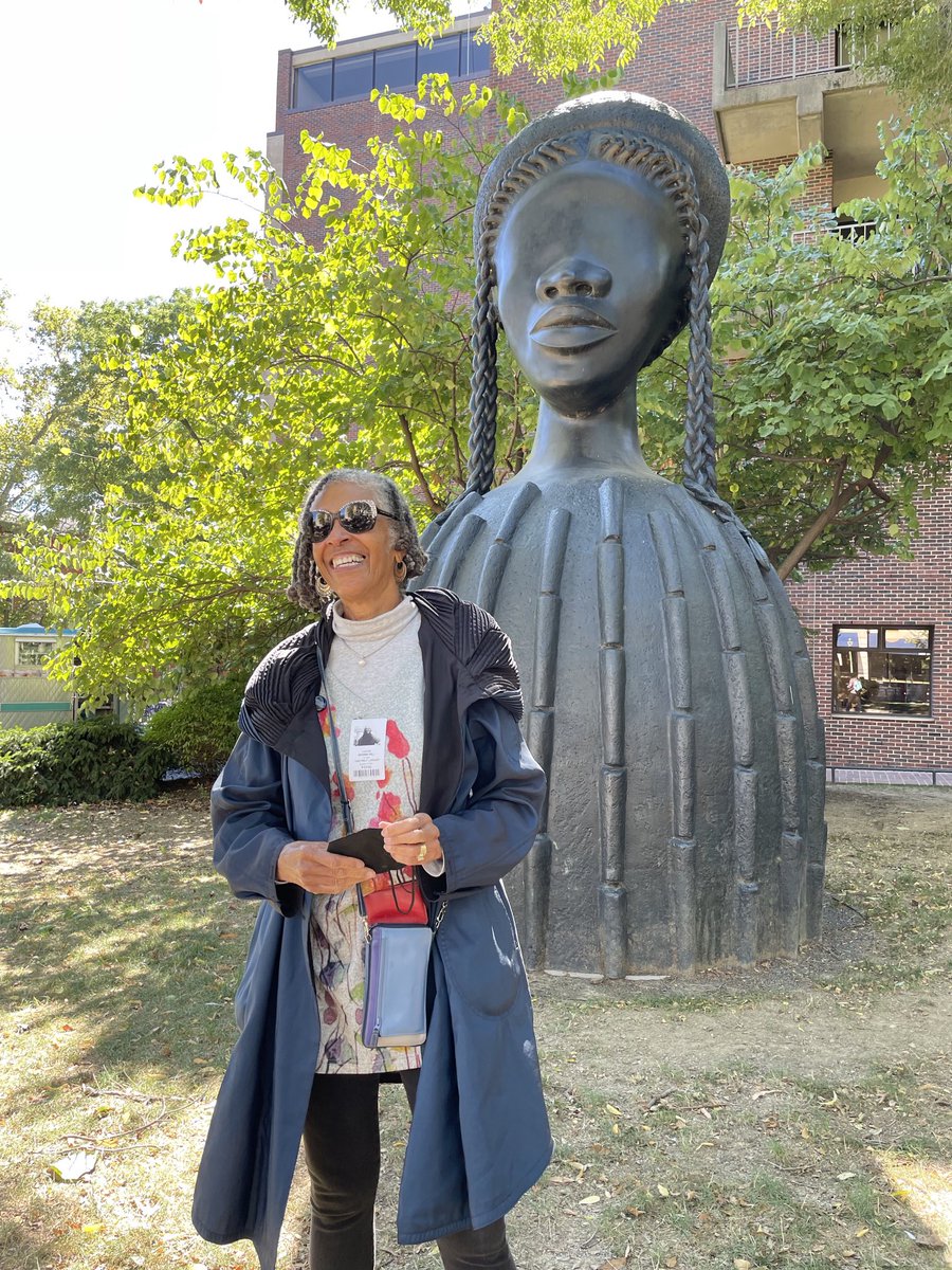 This sculpture, Brick House by Simone Leigh celebrates Black Womanhood. A real affirmation to pass it as I entered UPenn’s campus.