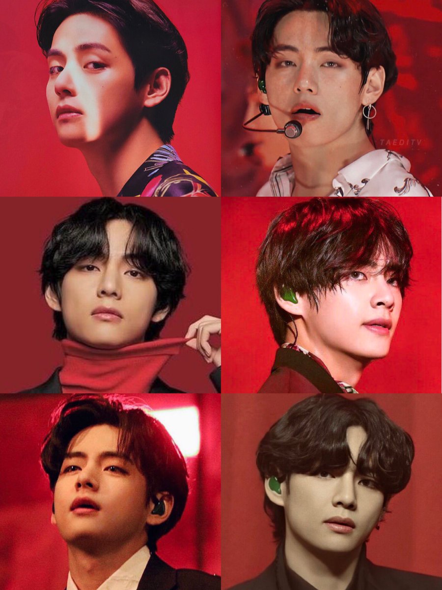 vanteficient's tweet photo. taehyung owns red backgrounds https://t.co/KX350wffR2