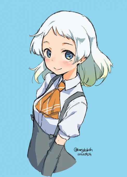 #艦これ版深夜の真剣お絵描き60分一本勝負#艦これ版真剣お絵描き60分一本勝負_20220929#夏雲 