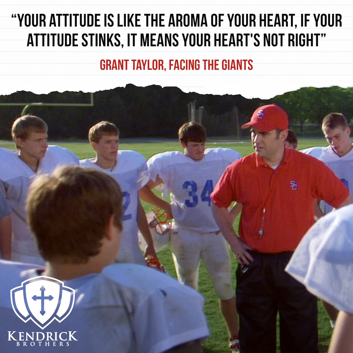 KendrickBros's tweet image. Sixteen years ago today, FACING THE GIANTS opened in theaters! What's your favorite FTG scene?