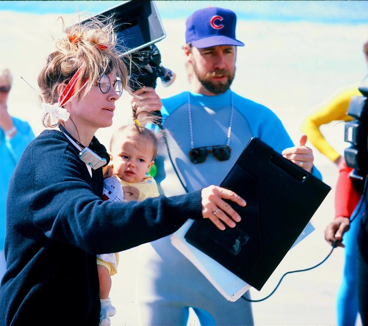 On Location w/ Baby Lola, Directing 'Back to the Beach'....available now on Bluray! #tbt #womendirect #throwbackthursday #DGA