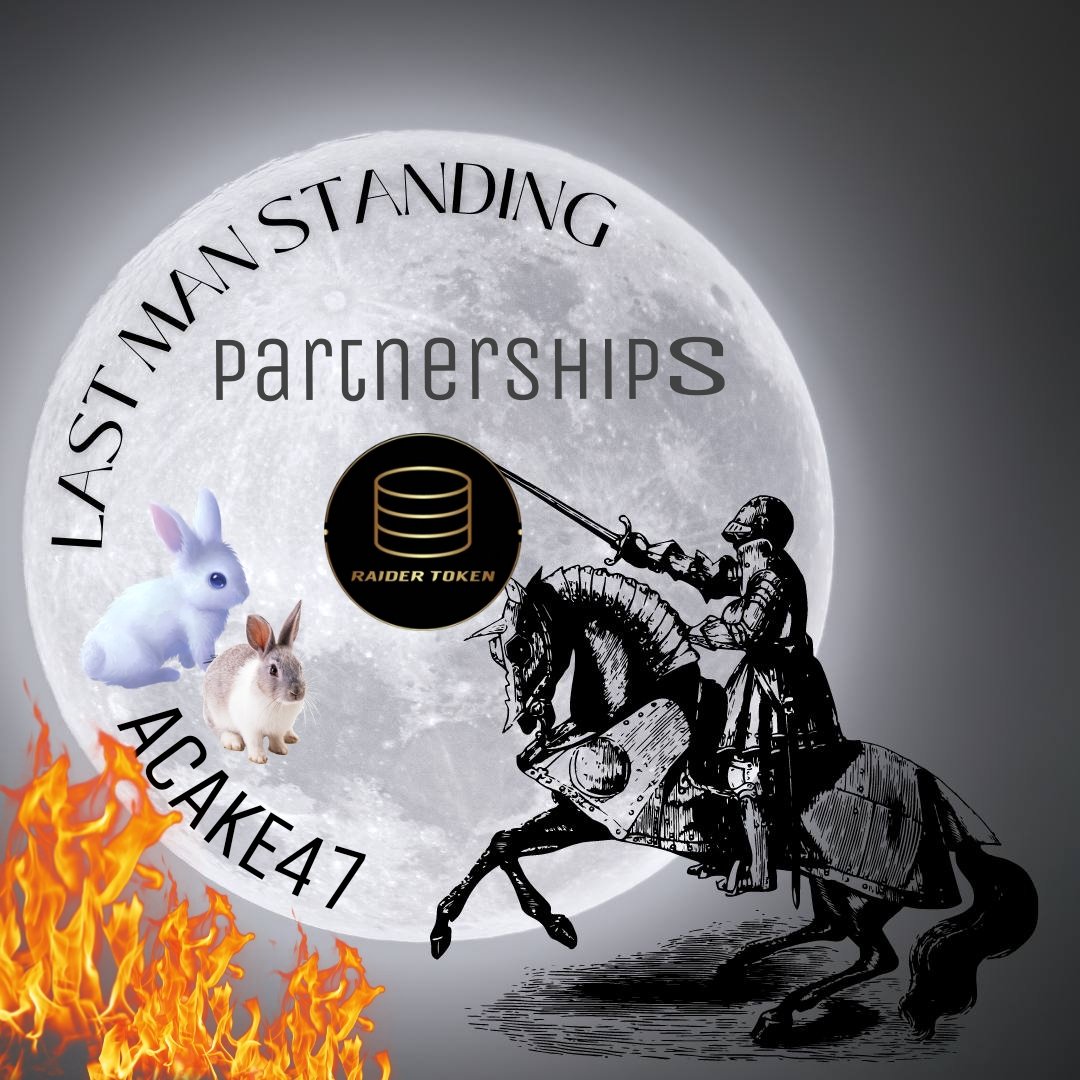 lastm3042's tweet photo. Very excited to announce Last Man Standing partnerships. @Acake47Official @RaiderToken together our projects want to grow an empire. We will be hosting twitter spaces starting Tuesday 10/4/2022 @9:00 pm.EST stay tune for more details. Mark your calendars. https://t.co/uq1PRCGx7U https://t.co/3zAhdNMLfg