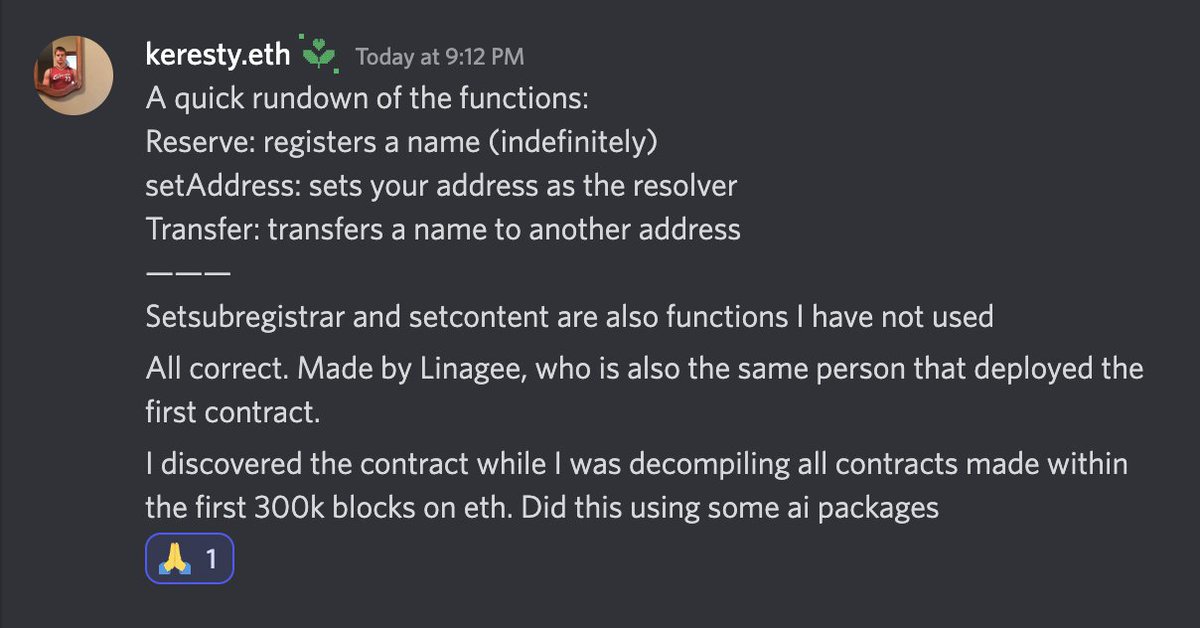 LeonidasNFT's tweet photo. 4/ The contract was found by @m_keresty who is also the one who created the minting app. Here is a quick rundown that he gave of the functions on the contract: https://t.co/bnAUzAioeo