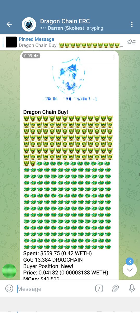 DragonChain_ERC's tweet photo. 🐲 DRAGON CHAIN 🐲
LAUNCHED 2 hours ago
🐲 LOW MC GEM
🐲 DRAGON BLOCKCHAIN 
🐲 COMING SOON 🐲

TG:- https://t.co/67tGaRAvOf
Tax 5/5

Lock:- 
https://t.co/SE1GqHHOiF
Renounce:- 
https://t.co/yEIoiFQ5A8
Dextools:- 
https://t.co/qBMmeF6OaG https://t.co/5yAGbP7WW8