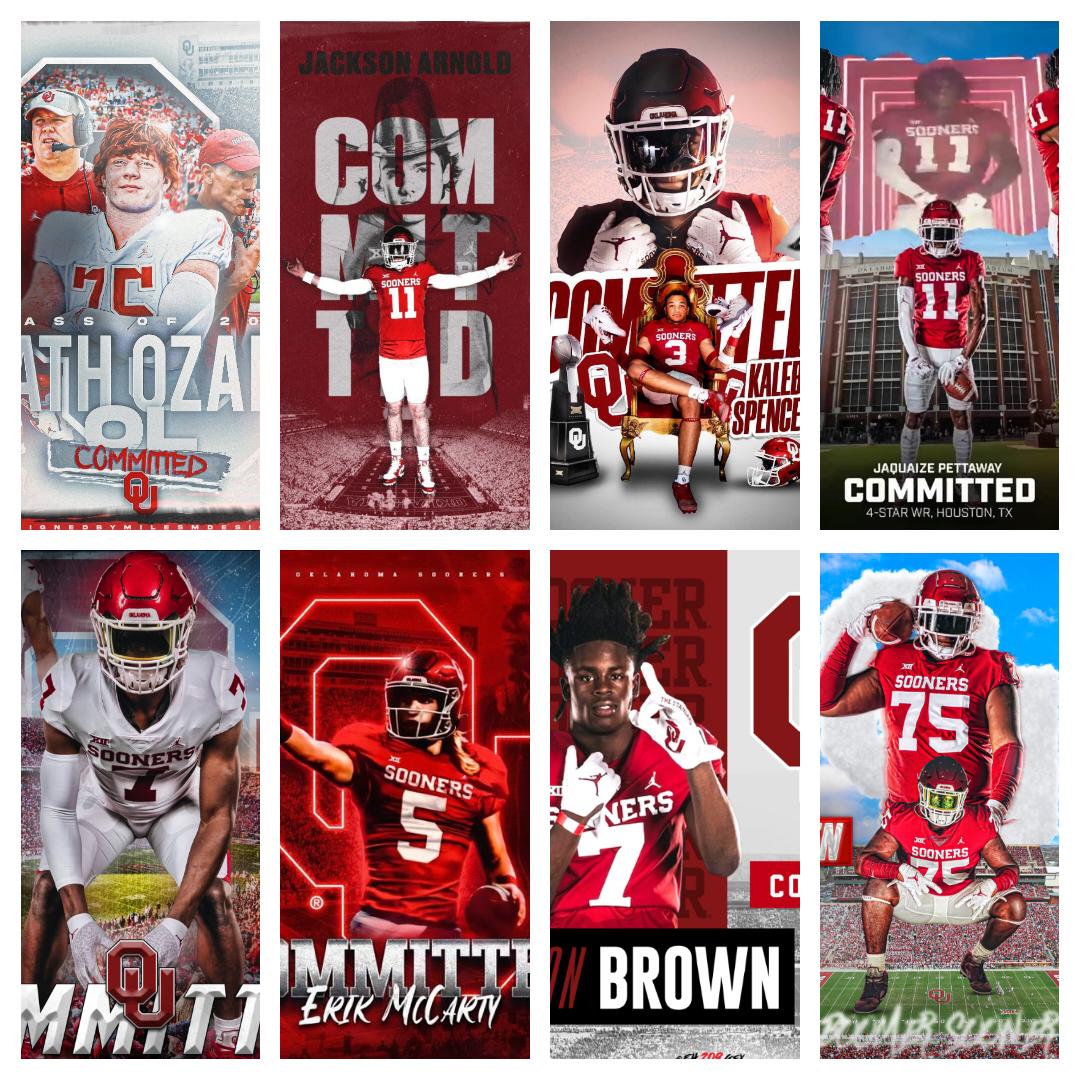 MokuBoi_99's tweet photo. Your OKLAHOMA COMMITS who are 🔒in!!! #BOOMER #OUDNA #SOONERNATION #LETSGOOOO https://t.co/NygmG9gIPk