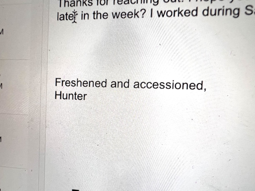 MuseumJones's tweet photo. Feeling snarky. I made these handy email sign-offs for museum people who have stopped trying impress anyone. https://t.co/vS4XoPYYQ0