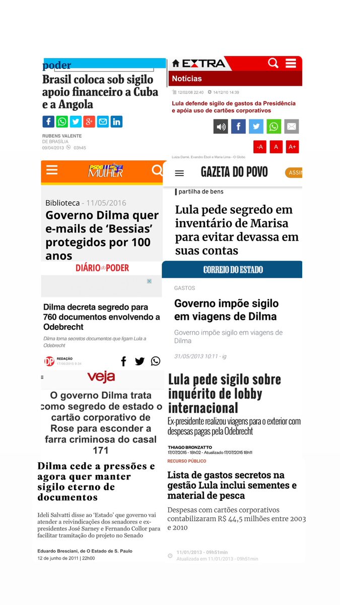 Quem ama sigilo é o Lula. Chama o VAR