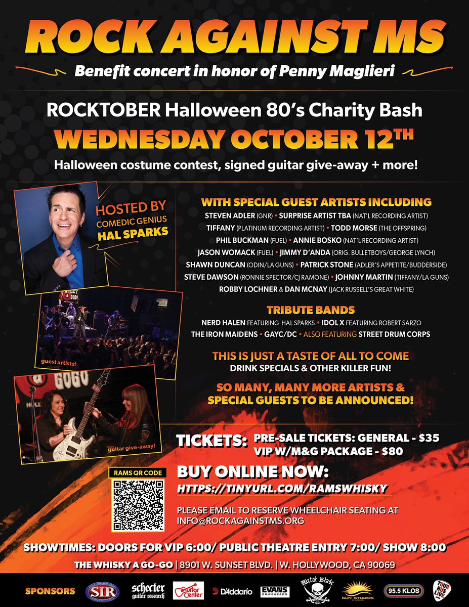 RaokRaven's tweet photo. @RockAgainstMS64 @laguns @TheWhiskyAGoGo @Rainbowlive @sduncandrums Amazing!!!!!!! Woohoooo!! 🧡🥁🎸🤘🏽 #RockAgainstMS https://t.co/Ci5yTIKt3L