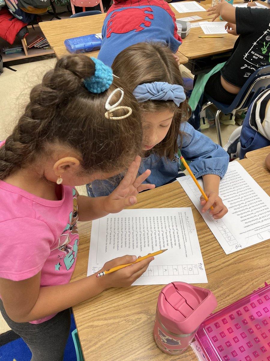 MissHuynhs1st's tweet photo. The 2nd graders were using Teamwork by working together to read and count by ordinal numbers to figure out our secret message. Kiss your Brains! #ProjectPositivity @camelotfcps https://t.co/CzkikmeCiF