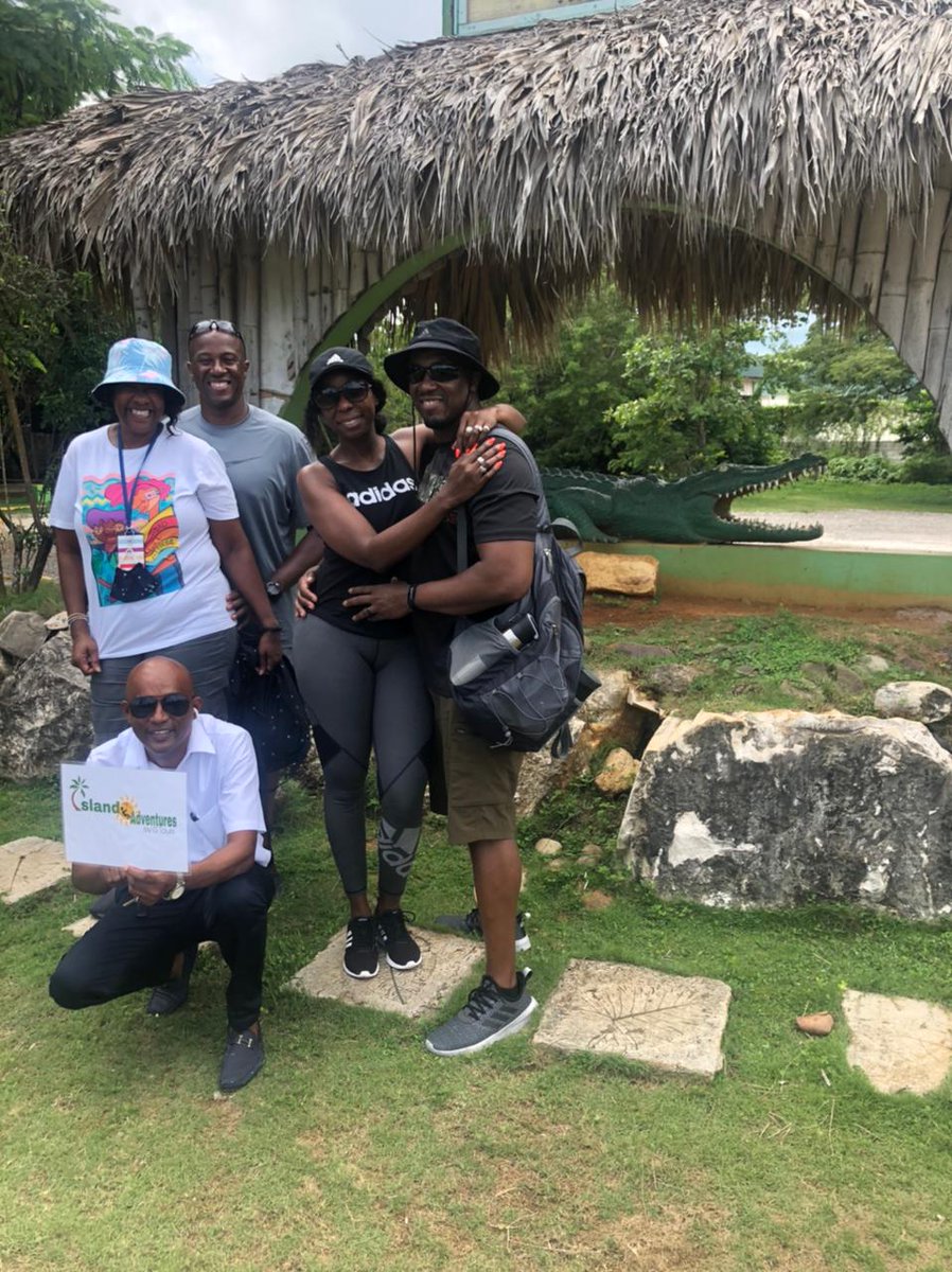 Donald and friends spent the day with us on their #cruise to Falmouth #Jamaica. 
#MontegoBay highlights tour + #SwampSafari <a href="/RiverRaftJa/">River Raft Limited</a> 
IslandAdventuresbyGTours.com