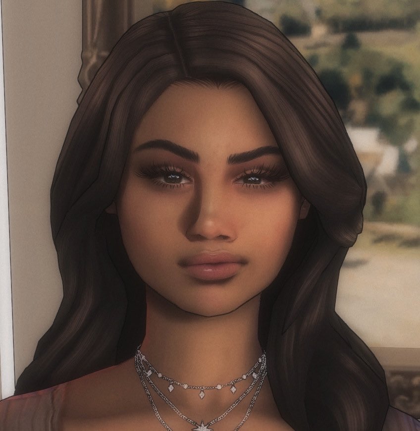 plumbobbitch's tweet photo. my simself was starting to get outdated so here’s my new one, i still used the same genetics, just sorted out the new little details and tuned it more to my new style <3 

#ShowUsYourSims #Sims4 #Simself https://t.co/DGRTBDc53R
