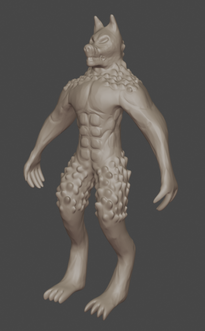 crlticaldamage's tweet photo. 2.3k tris Werewolf, baked as well  and a picture of the sculpt. forgot the tail;-; 

#Blender3d #RobloxDev https://t.co/A69xC2kxGd