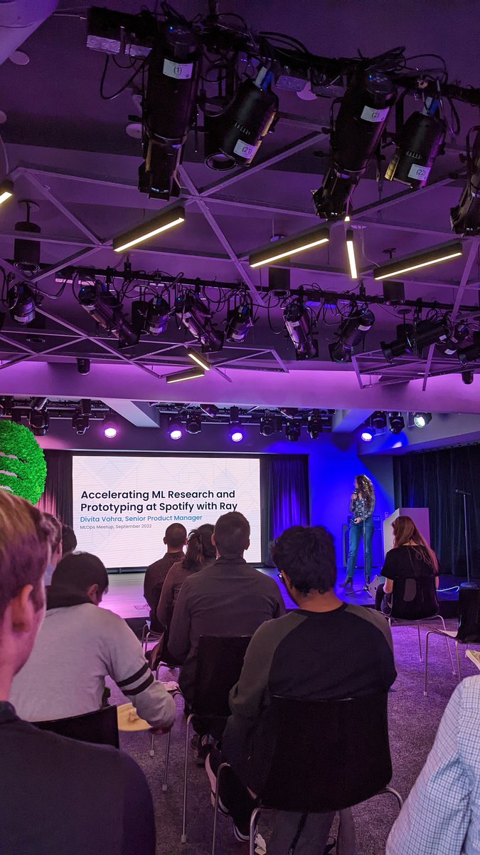 decisiontree7's tweet photo. Got to meet some cool folks at the NYC MLOps Meetup hosted at the Spotify office today! https://t.co/DUGsfZrrBU