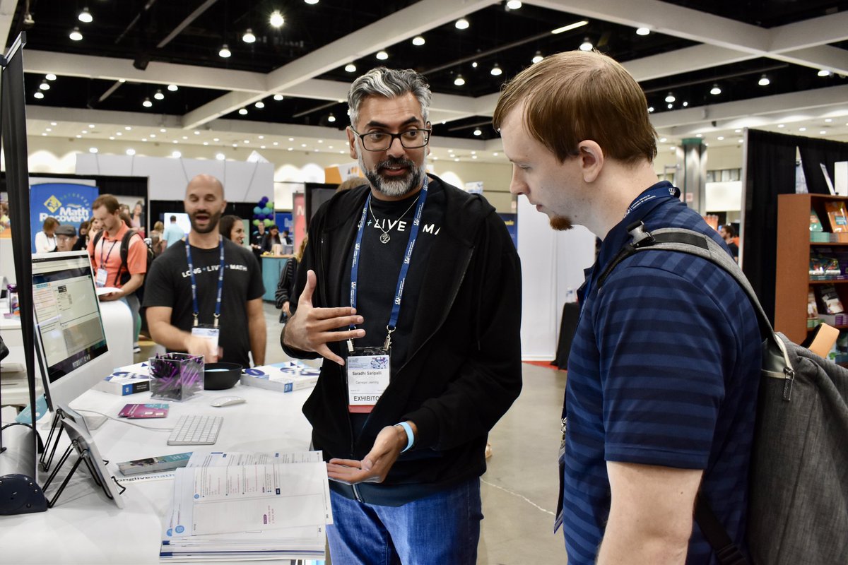 carnegielearn's tweet photo. Have you joined one of our #NCTMLA22 in-booth sessions yet? The 10 minutes will fly by, and you’ll have a chance to win a $50 gift card! 

#longlivemath #NCTMLA2022 https://t.co/nYqjuhNb0C