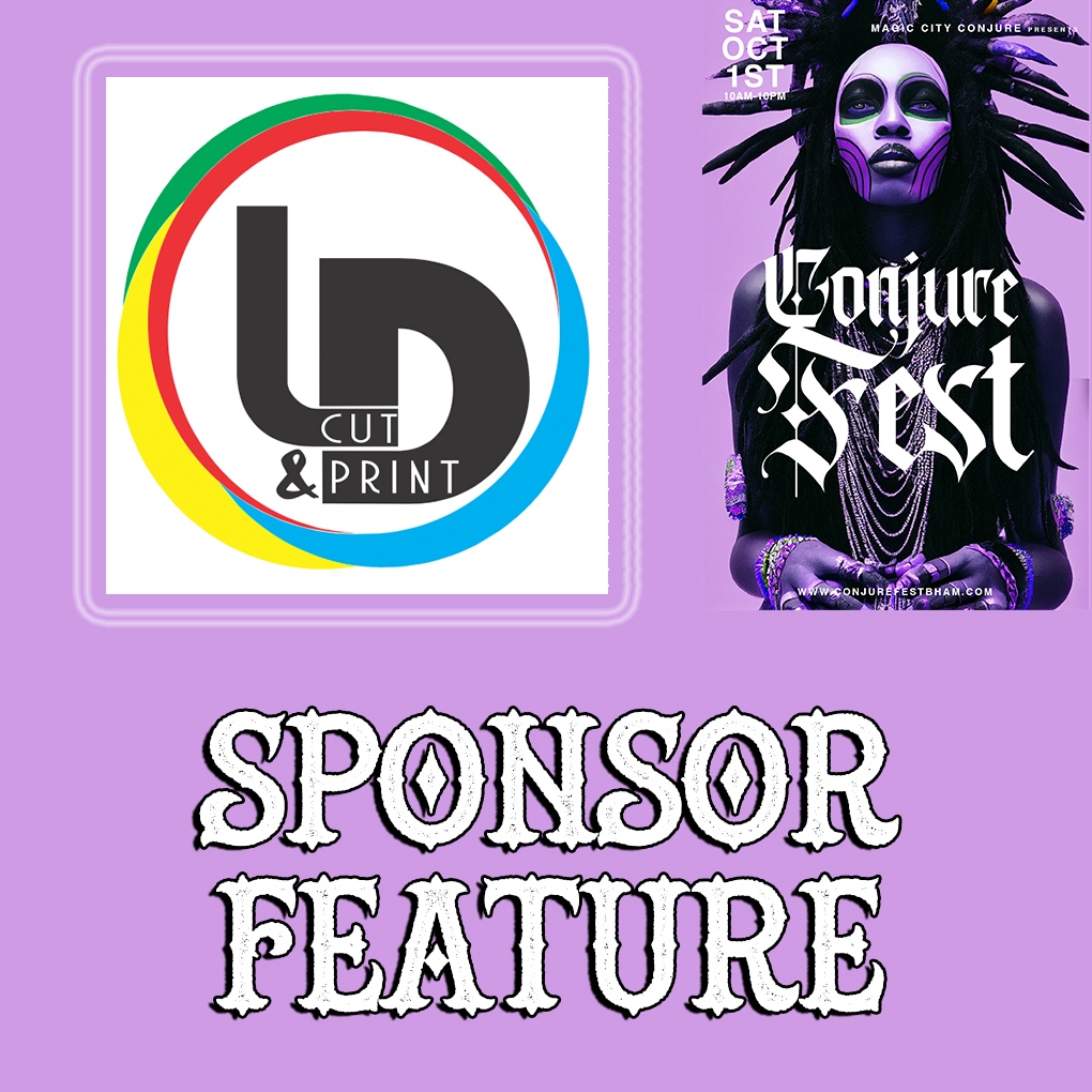 Sponsor Feature!⁠
LD Cut & Print is your local print studio for t-shirts, banners, signs and more!
Thank you for supporting #ConjureFest!⁠
See you Saturday!

bit.ly/conjurefest