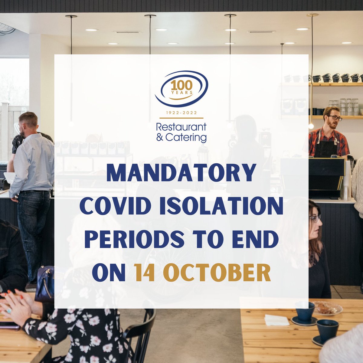 BREAKING: Mandatory COVID-19 isolation periods scrapped by National Cabinet from 14 October

R&amp;CA have lobbied for this change in recent months and are happy to see the results.

COVID Pandemic Leave Disaster Payments will also end on the same date.

#auspol