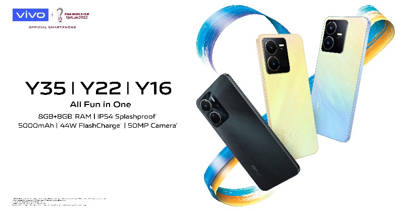 vivo_indonesia's tweet photo. Semangat ku pas dapet rekomendasi HP cuman 2 jutaan
โโโโโโโโโโโโ 99%
Kombinasi kapasitas 8GB+8GB RAM yang besar, baterai 5000mAh + 44W fast charging, dan IP54 Splashproof cocok buat si paling aktif! Kuy beli #vivoY35, #vivoY22 atau #vivoY16 sekarang di๐๐ป#AllFunInOne