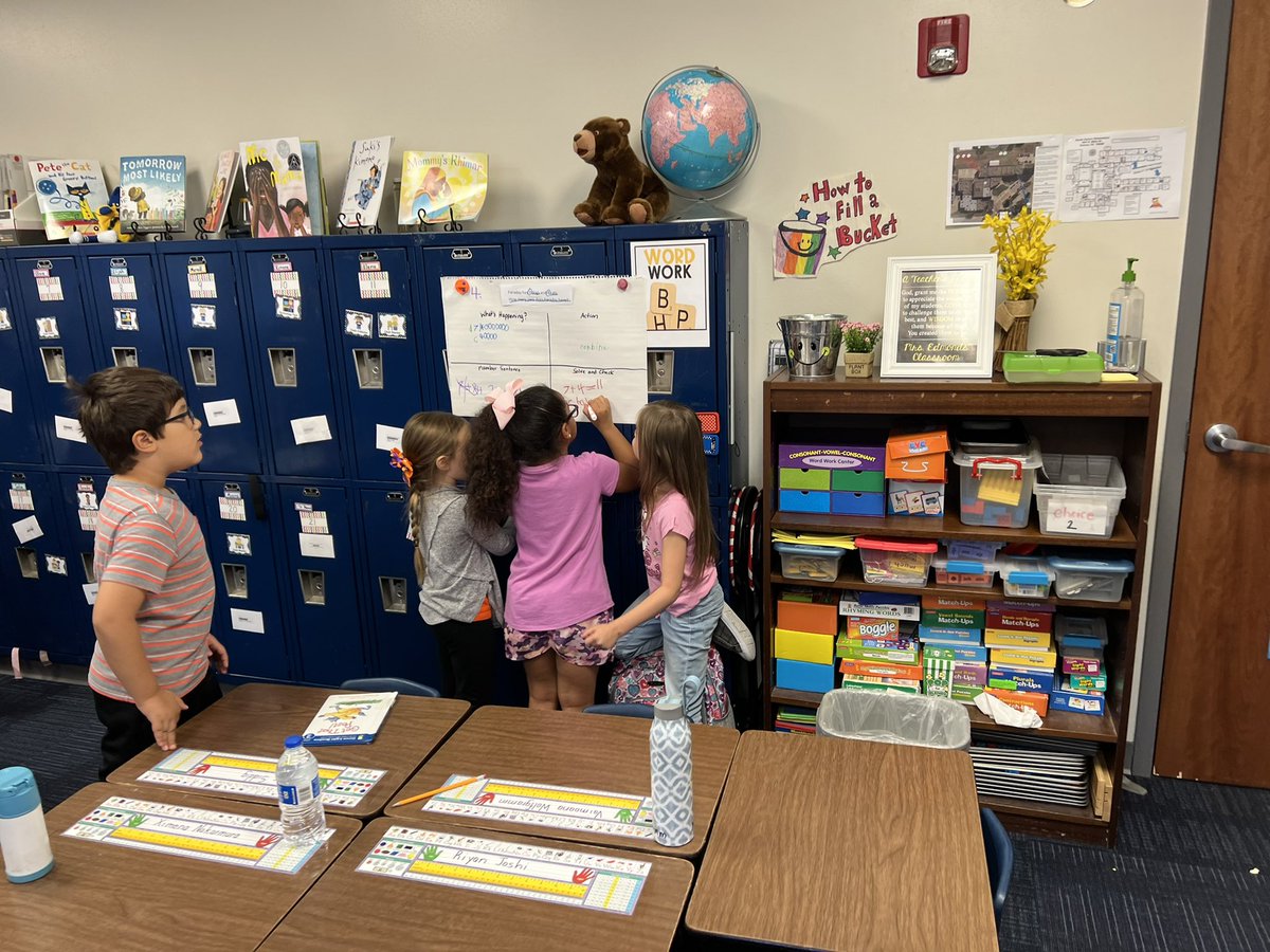 Mrs. Edmonds’ students collaborated on the structured word problem routine (Think Ink) 🌟👏 <a href="/SouthEulessHEB/">South Euless Elem.</a> <a href="/SterlingHEBSEE/">Maureen G Sterling</a> <a href="/HEBISDpeople/">HEB ISD People</a>