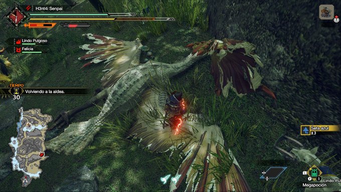 Ahi la llevo en el monster hunter, ya esta subiendo el nivel de dificultad pero nada que no recuerde<a href="/tag/twitch"class="tags"><span>#twitch</span></a>