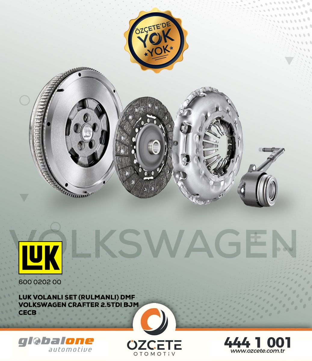 Özçete’de Yok Yok!

Her marka araç marka ve modeline uygun çözümleri sunan Özçete Otomotiv’in 200 tedarikçide 75.000 çeşit parça bulunabilirliğini B2B portalından inceleyebilirsiniz.

LUK Volkswagen Volanlı Set