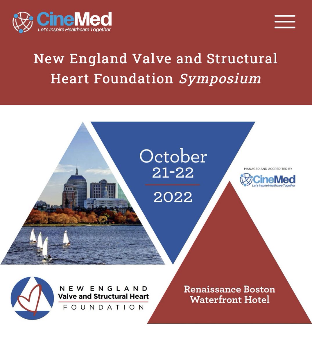 Join regional and national experts in valve and structural heart disease in Boston, MA on Oct 21-22!! Fellows join free! cine-med.com/nevash/ #structural #tavr #accfit #radialfirst #scai #Cardiotwitter