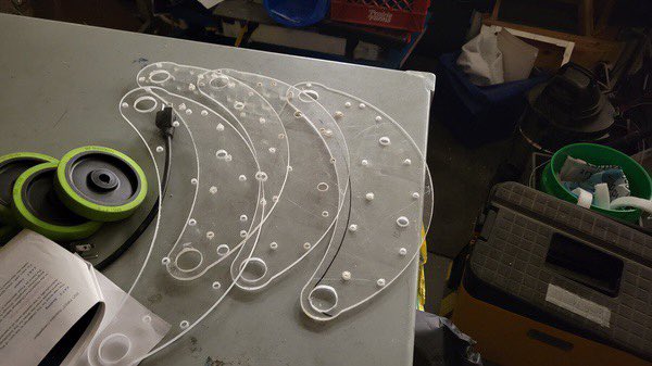 Robovikes3067's tweet photo. Started building the pneumatics intake using the CNC! Code team is working on some vision code! Design is creating a CAD of an upgraded climb design to have completed for the off-season competition!! https://t.co/XGhIi9jLjS