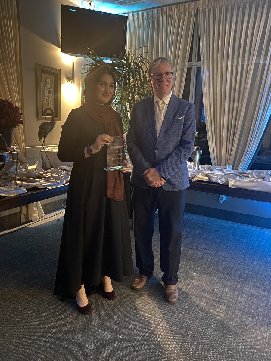 MiltonChamber's tweet photo. Congratulations to Zainab Azim, the recipient of the Citizen of the Year Award. #MiltonCommAwards https://t.co/PTGfWzwsgY