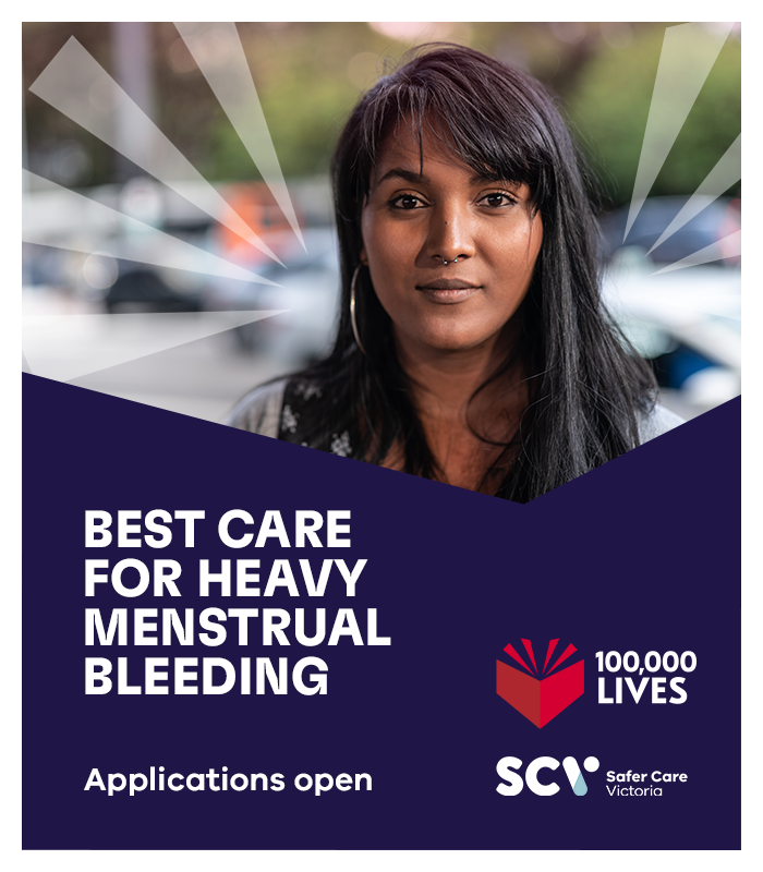 Is your health service committed to improvement in the management of heavy menstrual bleeding? Applications to join the Best Care for Heavy Menstrual Bleeding initiative close 10 October: bit.ly/3SMB9yG #QualityImprovement #Bestcareforheavyperiods